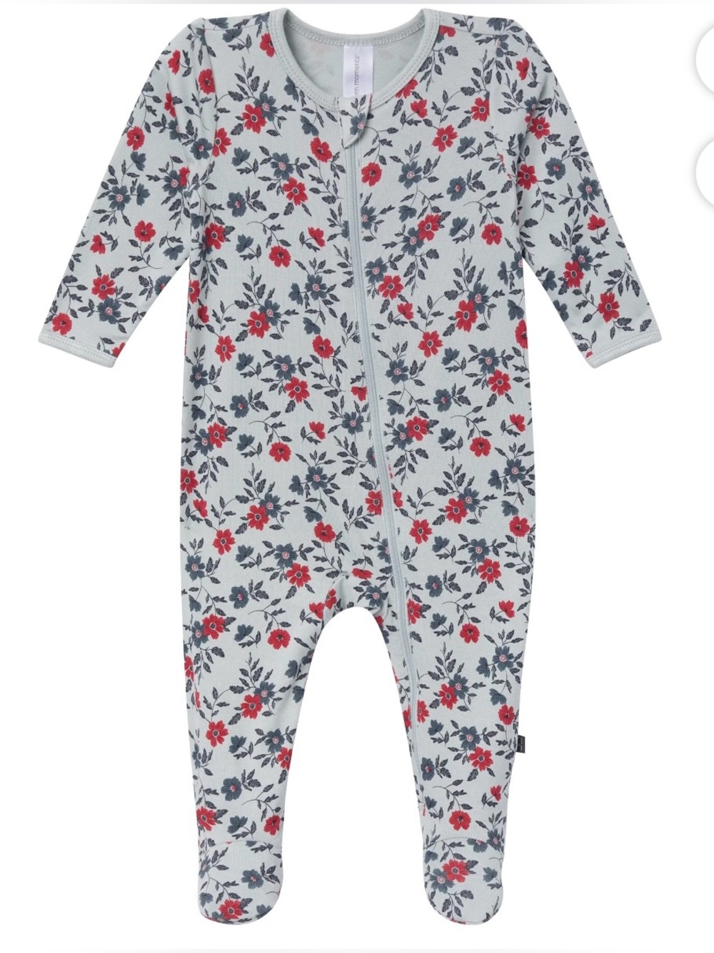 NWT Modern Moments by Gerber 6-9M Floral Viscose Footed Sleeper Pajamas